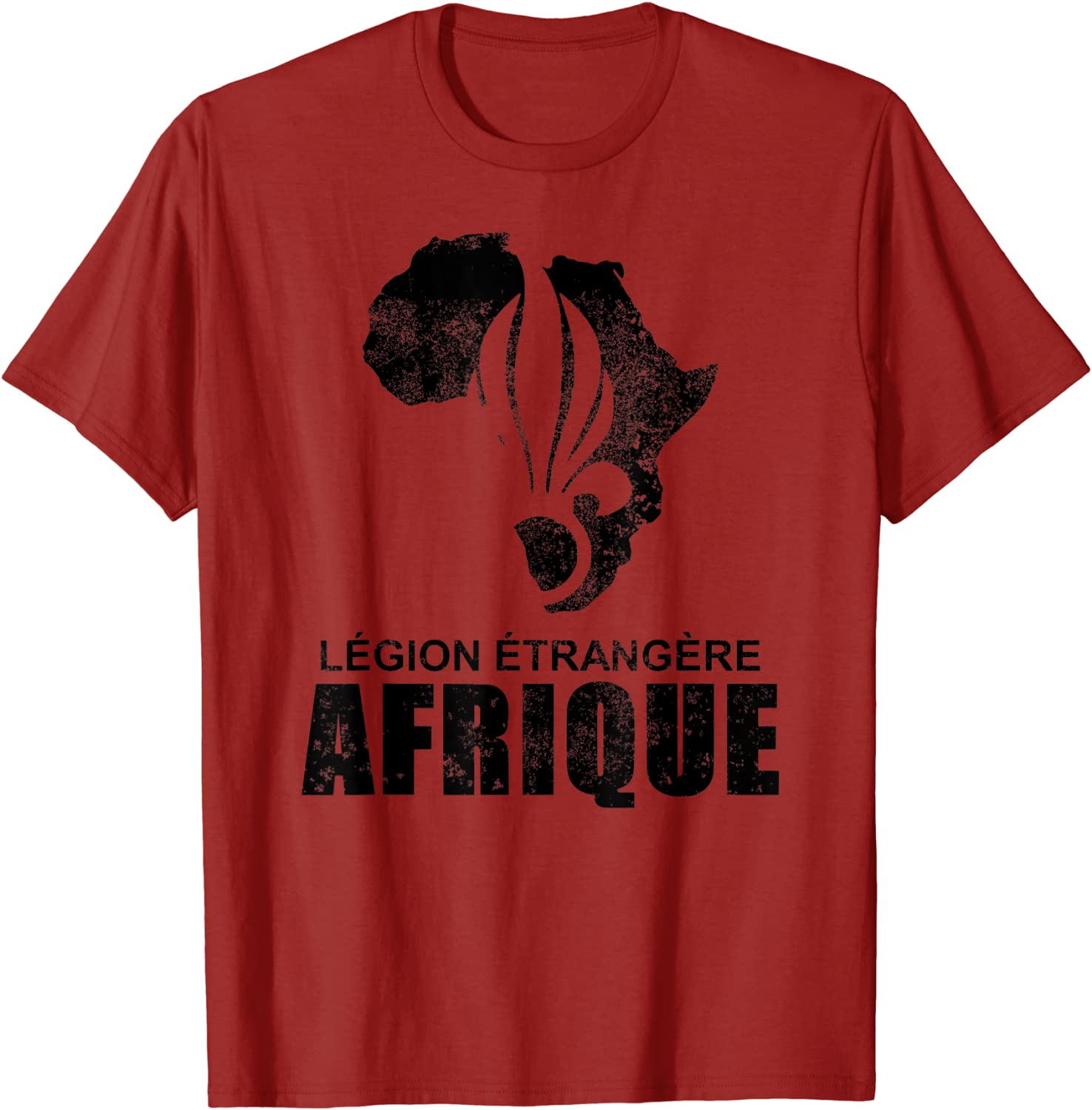 French Foreign Legion Man T Shirt - Legion Etrangere Afrique Shirts Short Casual 100% Cotton Men Clothing S