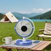 Portable Mini USB Rechargeable Cooling Fan Handheld Desktop Fan for Home Office Travel with Manual Power Source for Outdoor Use