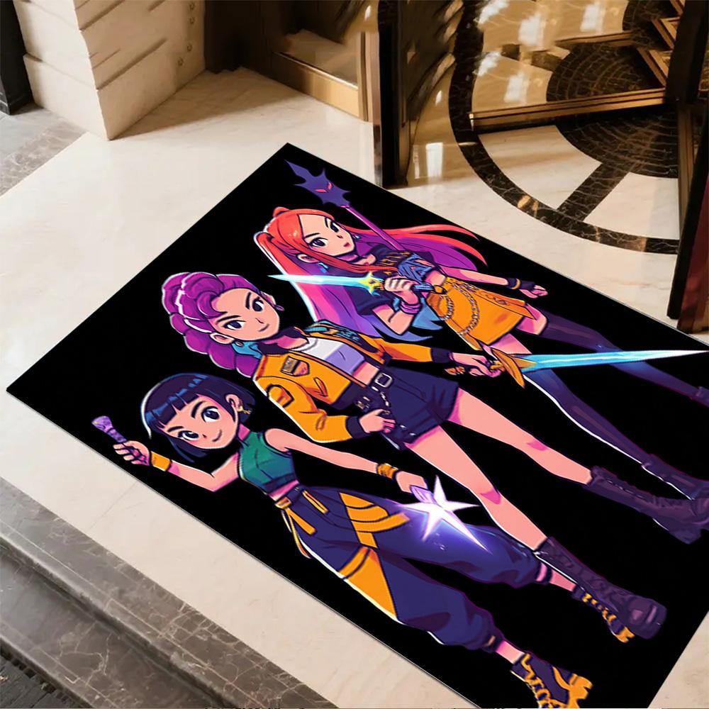 Fantasy Heroes Adventure Floor Mat Perfect for Playrooms Game Room Dormitory Dining Room Antislip Carpet Decorate Offices Spiritual Gift