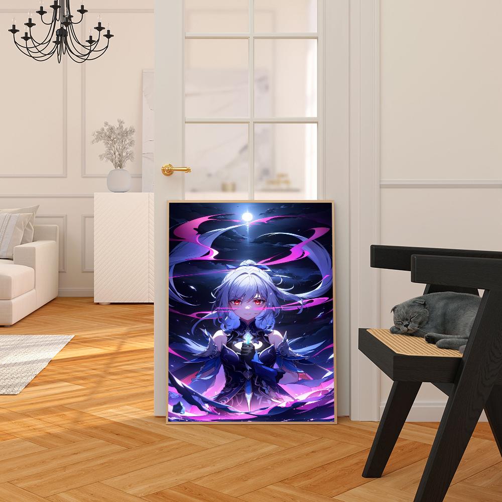 Game Honkai Star Rail Jingliu  Vintage Posters Sticky Whitepaper Prints Posters Artwork Posters Wall Stickers