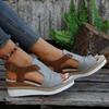 Large Size Wedge Heel Sandals Women's Fish Mouth Fashion Casual Sandals