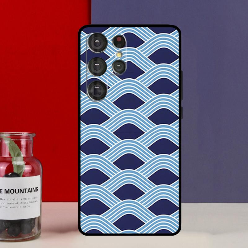 Japanese Style Floral Texture Funda Case For Samsung Galaxy S25 Ultra S9 S10 S20 S21 FE S22 S23 Plus S24 Ultra Phone Cover