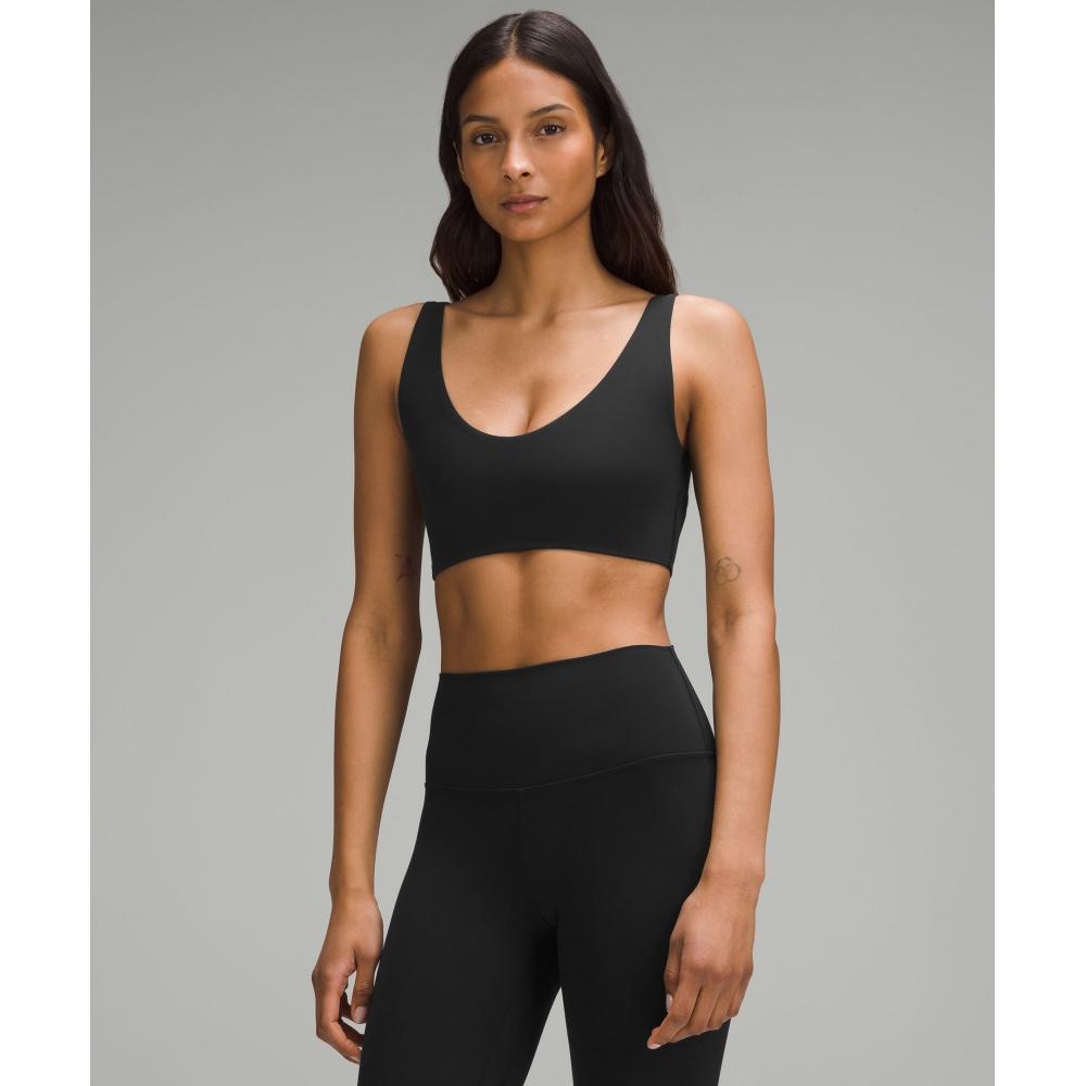Lululemon Bend This SCoop And SquAre BrA  Light Support  A C Cups blACk