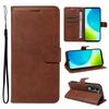 For Vivo Y04 4G/vivo Y29s 5G Leather Wallet Case with Strap Solid Color Phone Stand Cover