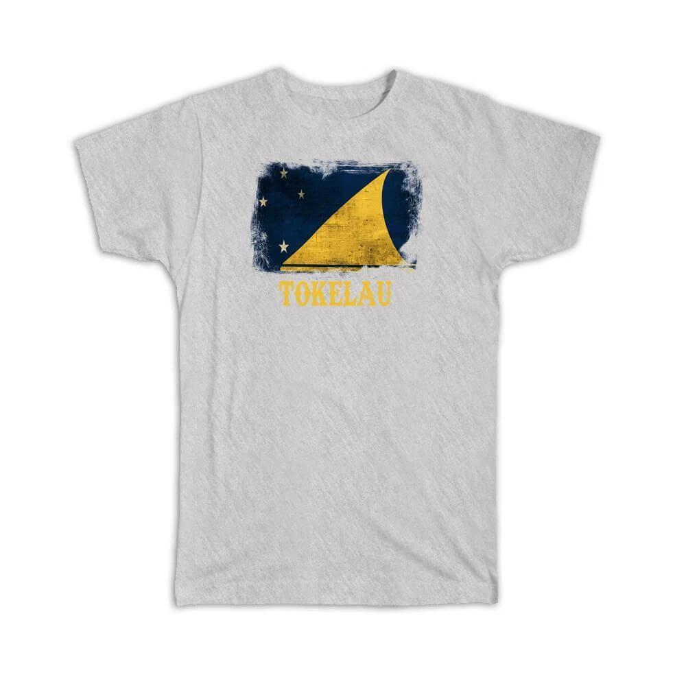 

Gift T-Shirt : Tokelau Flag Distressed South Pacific Ocean Country Souvenir Art M
