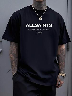 Unisex's Summer Short Sleeve English Letter Graphic Print T-Shirt