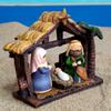 Creative Jesus Birth Ornaments Retro Miniature Nativity Set  Christmas Decoration