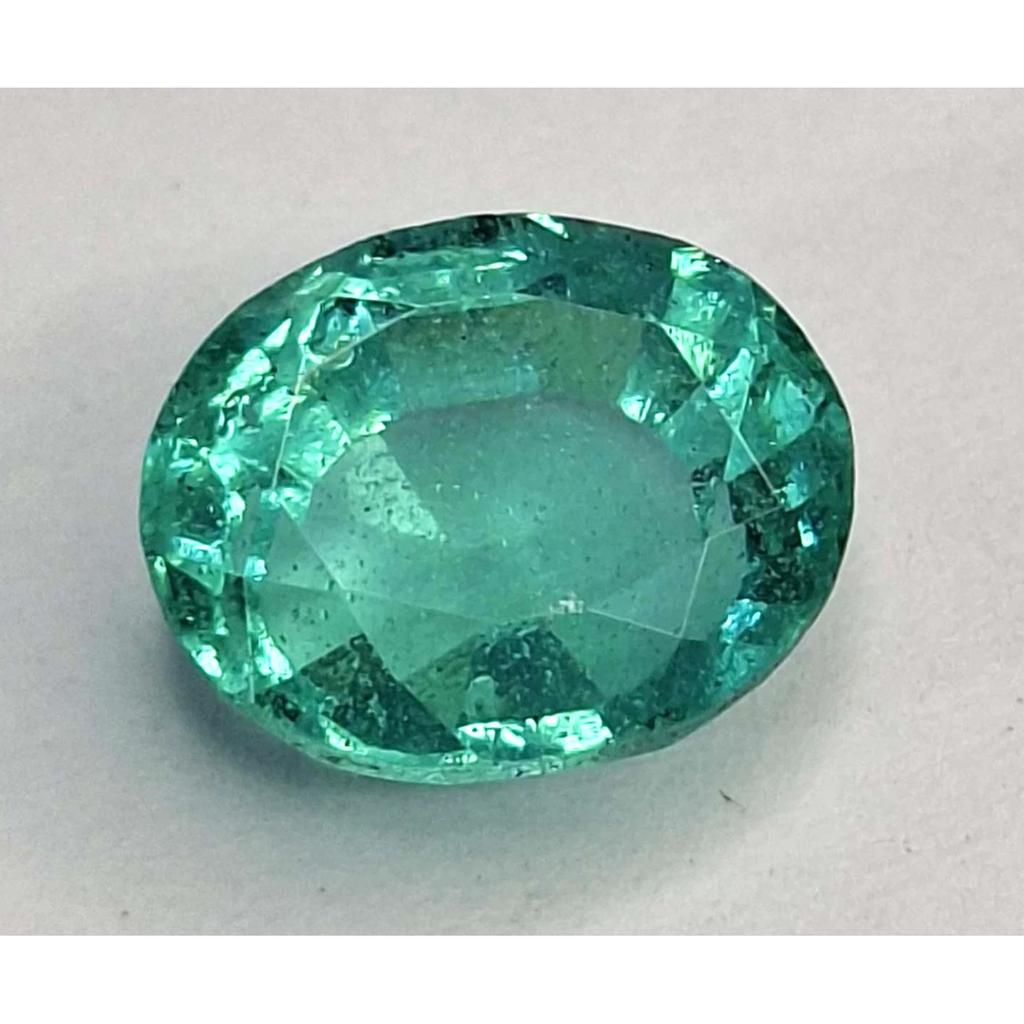 Green Zambian Emerald Natural 6-8 Ct Oval Cut Fabulous Certified Loose Gemstone