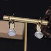 Premium retro celebrity temperament stud earrings irregular special-shaped natural baroque natural freshwater pearl earrings