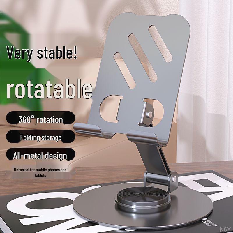 360° Rotating Metal Foldable Desktop Live Broadcast Stand.