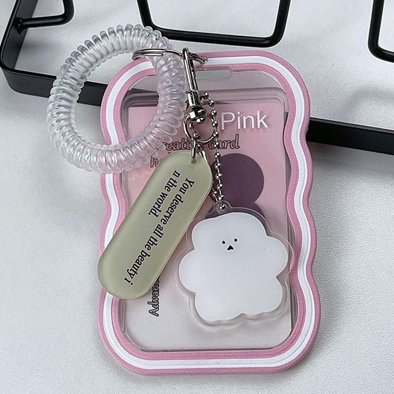 

Держатель для карт Ins Style, прозрачный держатель для карт, брелок с эластичной веревкой