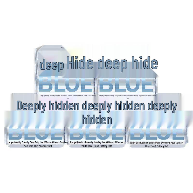 SheYanShe Deep Blue Ultra-Thin Breathable Sanitary Napkins