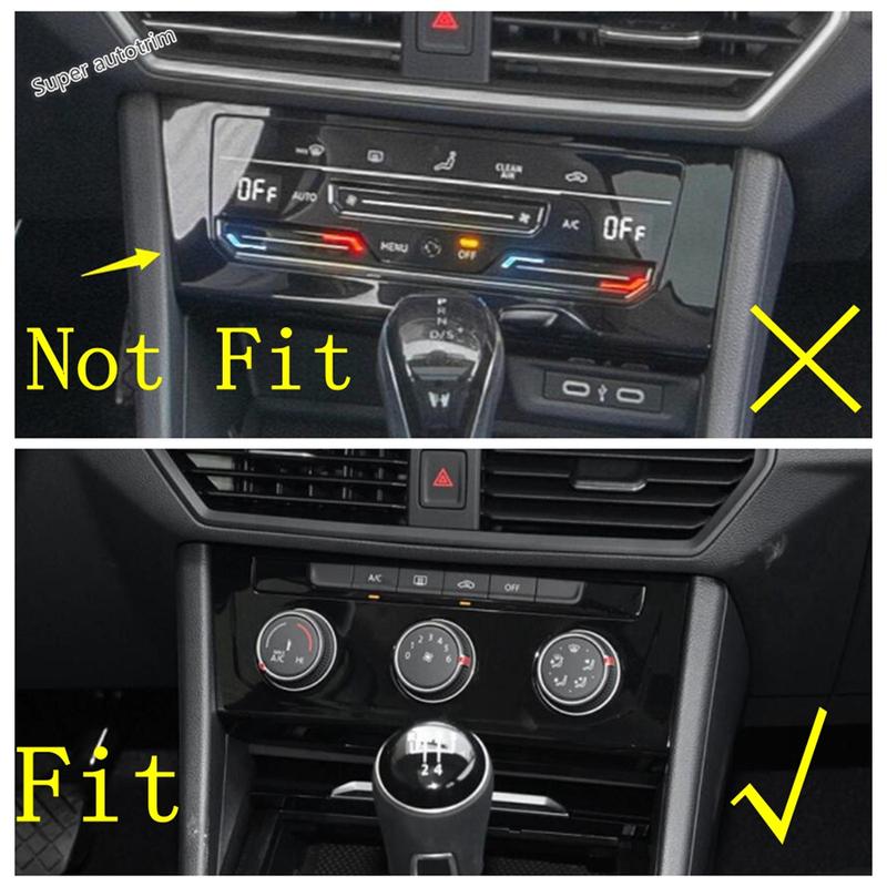 For Volkswagen Jetta Mk7 - Car ABS Accessories Central Control AC Air Conditioning Panel Decoration Frame Cover Trim