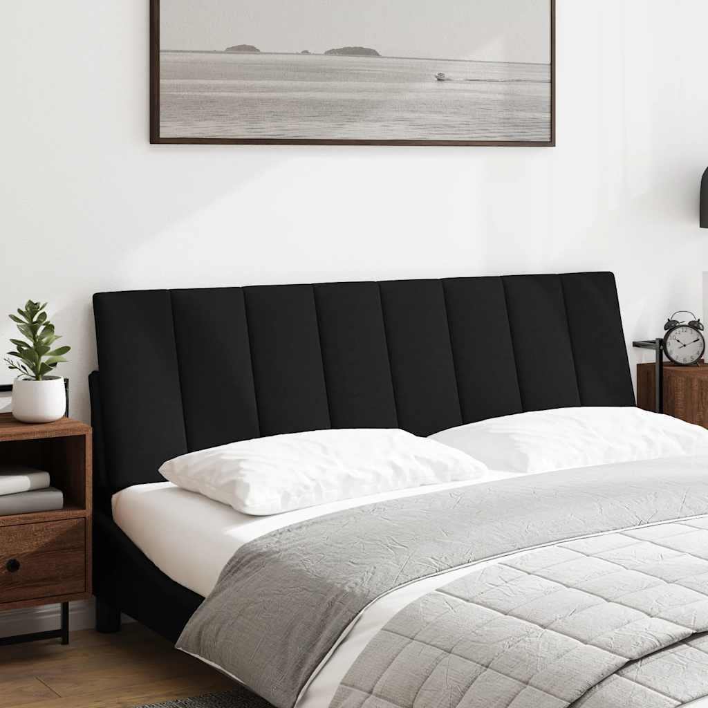 vidaXL Kopfteil-Kissen "Hanko" Schwarz 160 cm Stoff