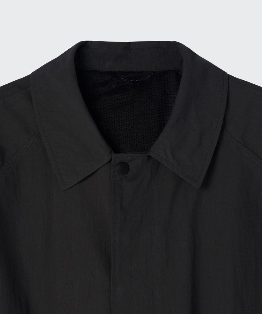 Musinsa Standard [City Leisure] Cn Oversized Balmacaan Trench Coat [Black]