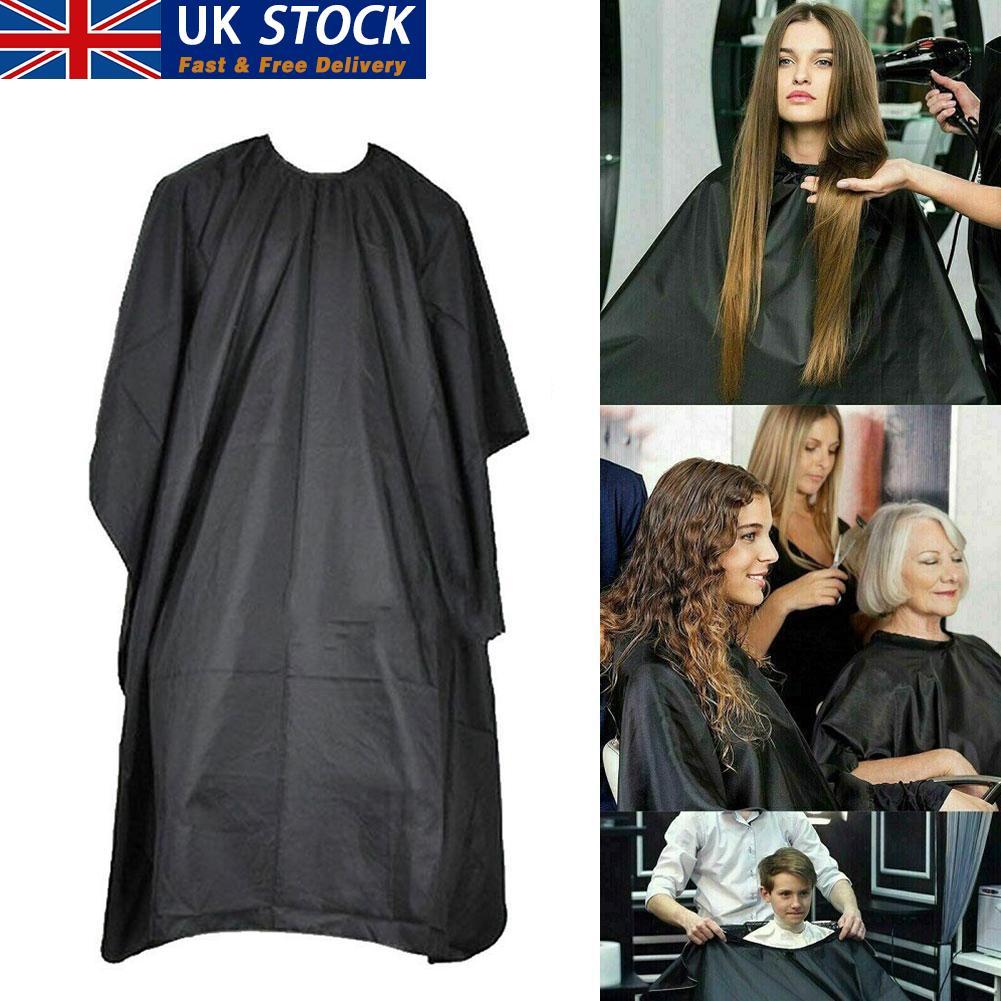 Black Professional Hairdressing Cape Salon Barber Apron Waterproof Cutting Gown Protect Clothing Wrap Cloth Durable Skin-friendl