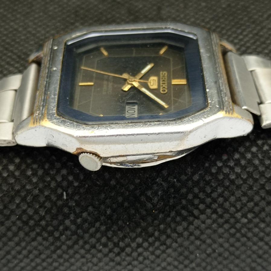 USED ELEGANT SEIKO 5 7019A MENS AUTOMATIC JAPAN ORIGINAL DIAL WATCH A416113-2 R10621f-a416113