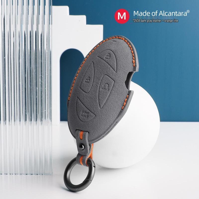 Hyundai Korea 3D Alcantara Suede Key Cover - Car Remote Pouch