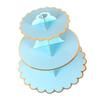 Round Cardboard Cupcake Stand Dessert Tower Treats Stacker Pastry Serving Platter Food