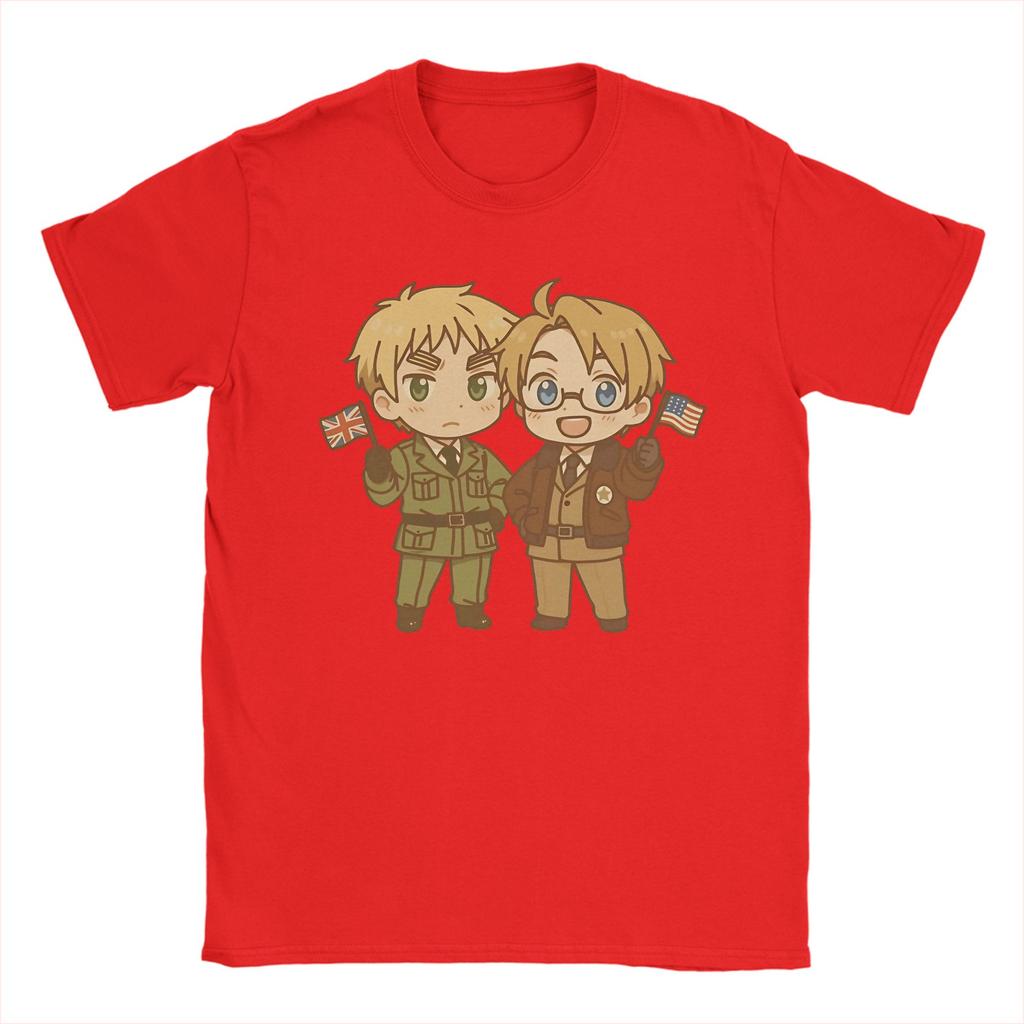 Hetalia Axis Powers T Shirt Unisexs Pure Cotton Fashion For Male Tshirt O Neck Tees Short Sleeve Clothes Plus Size