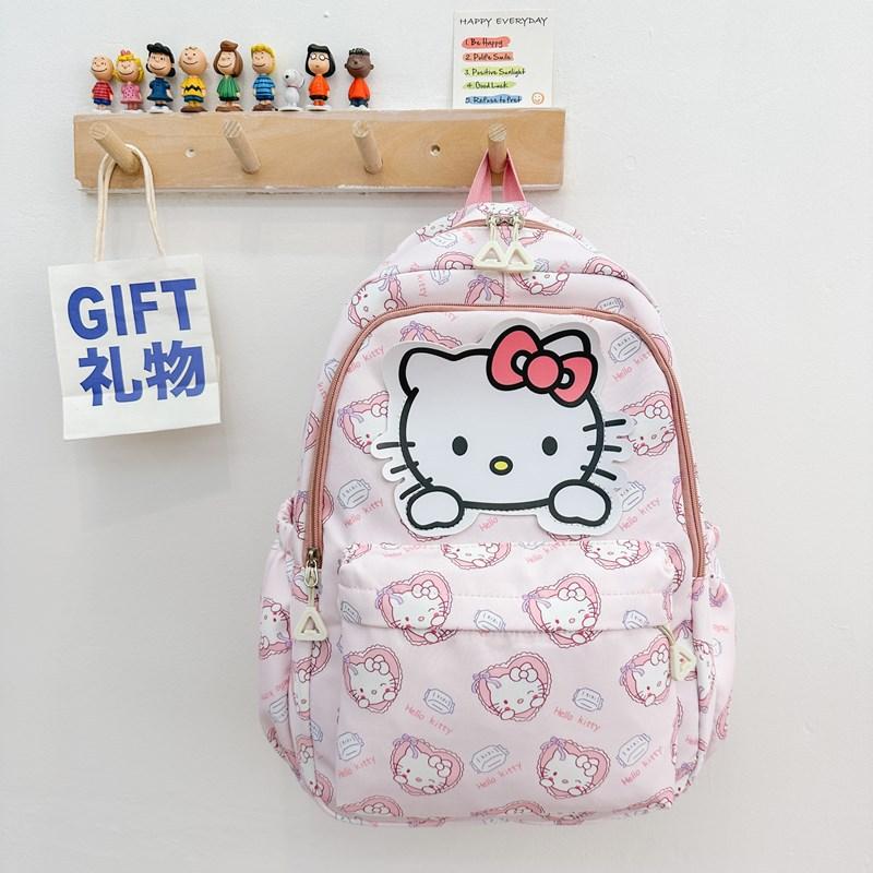 Kindergarten Cartoon Cute Student Schoolbag Foreign Style Printing Boys And Girls Backpack Spring And Summer Children'S Bag