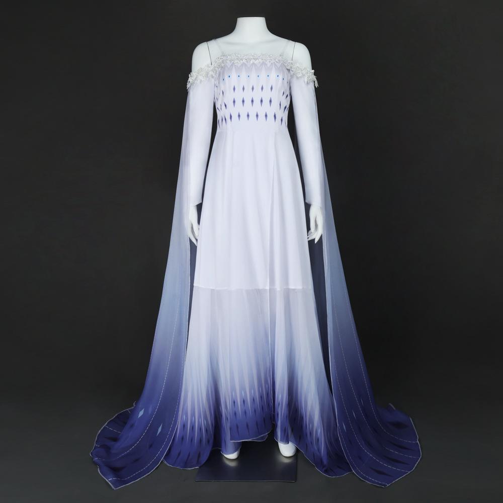 Frozen 2 Elsa Princess Dress COS Suit Elsa Gradual Change Mesh Dress Stage Performance