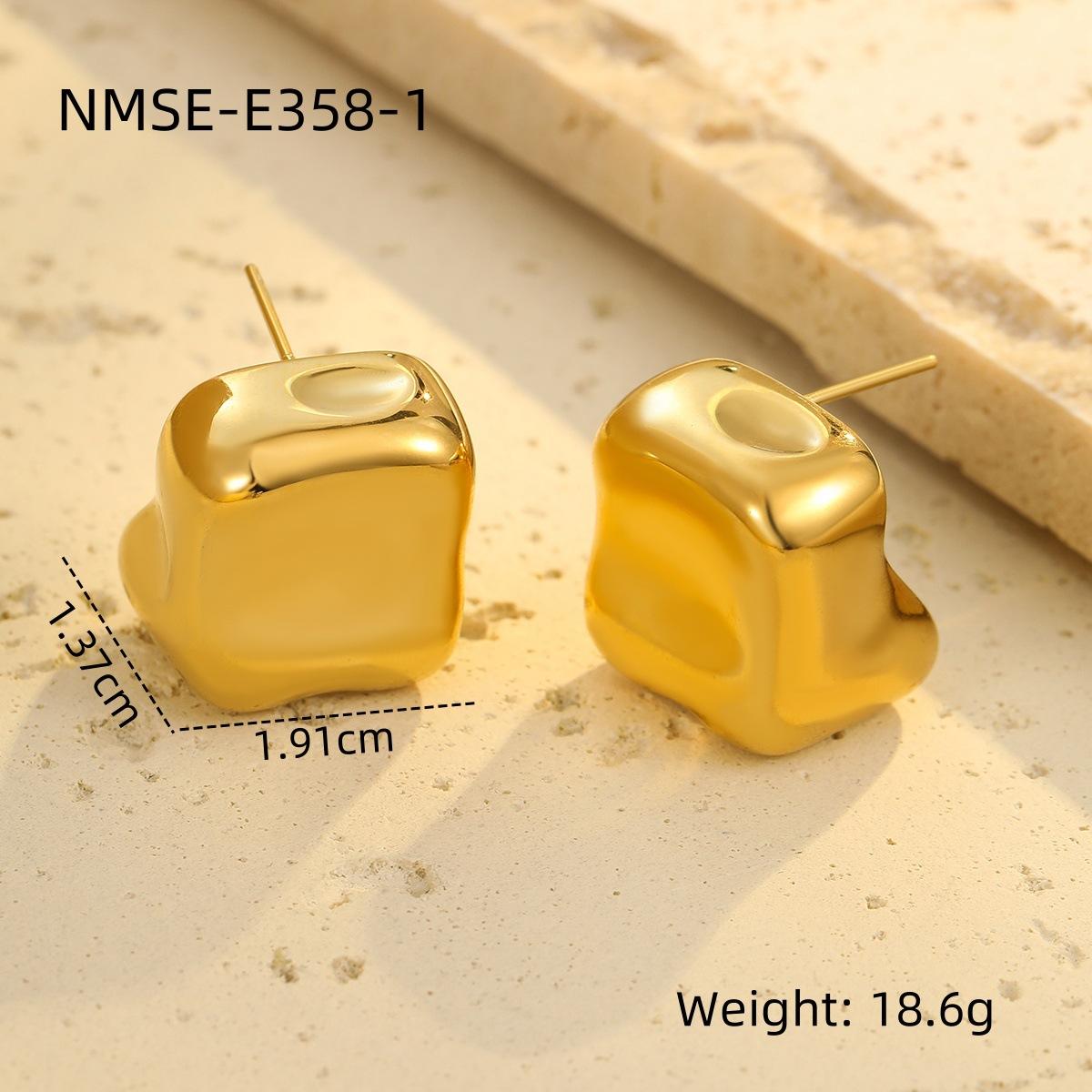GEMCHIC Women s Irregular Geometric Earrings Fashion Minimalist Vintage Ear Studs for Women