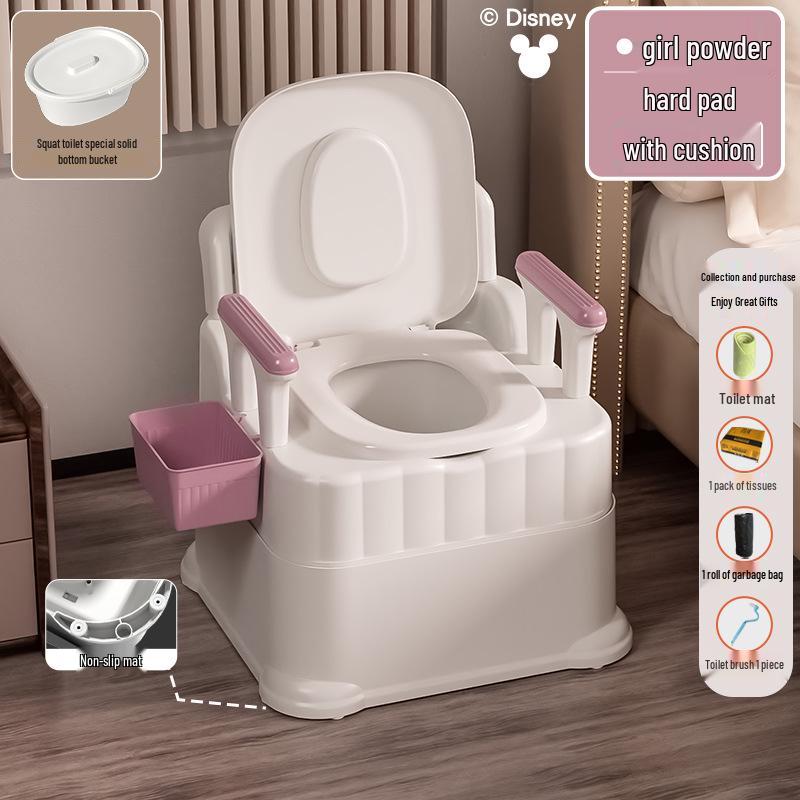 Portable Commode Chair for Adults: Ideal for Elderly, Pregnant Women, and Indoor Use