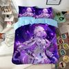 Anime Cartoon Pattern Duvet Cover Set 3pcs Honkai: Star Rail Bedding Set Single/twin Size Dormitory Decor Bedroom Decor for Teen