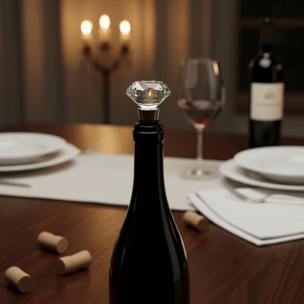 2PCS Decorative Wine Stopper Zinc Zinc Zinc Alloy Wine Bottle Cork Wine Bottle Sealed Plug Wedding