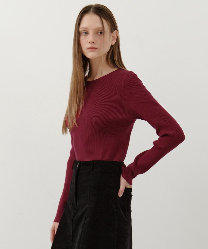 Wednesday Oasis For Woman Jane Round Neck Washable Knit_Red(Wc25-Kn34)