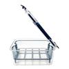 Odor Proof Storage Box Crisper Box, with Mesh Drain Strainer, Tofu Whey Greek Yogurt Maker Separation Food Container, for Fresh Fruit Vegetable