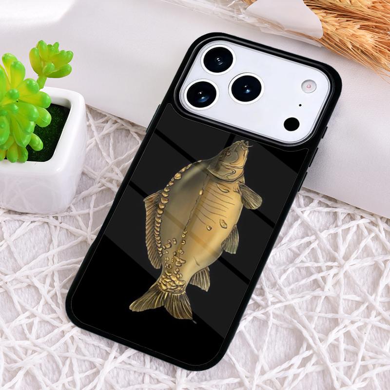 Carp Fishing Fish Phone Case for iPhone 17 Air 16 15 11 12 14 13 Pro Max Shockproof Cover