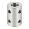 Stiv akselkobling Motorkobling Koblingshylse 5mm/8mm/10mm #45 Stål Sølv for 3D-skriver / RC-robot / Bilmodellaksel / DIY-koder