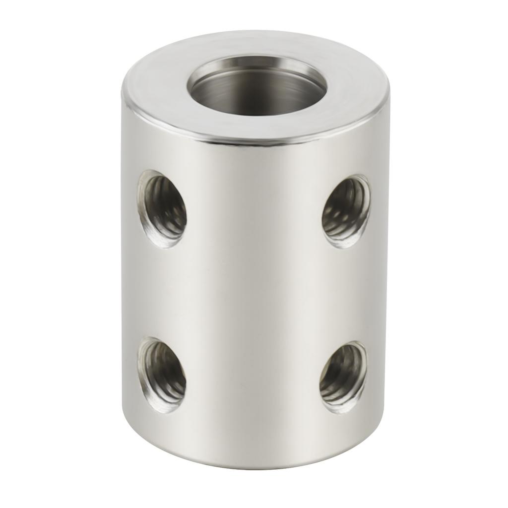 Stiv akselkobling Motorkobling Koblingshylse 5mm/8mm/10mm #45 Stål Sølv for 3D-skriver / RC-robot / Bilmodellaksel / DIY-koder