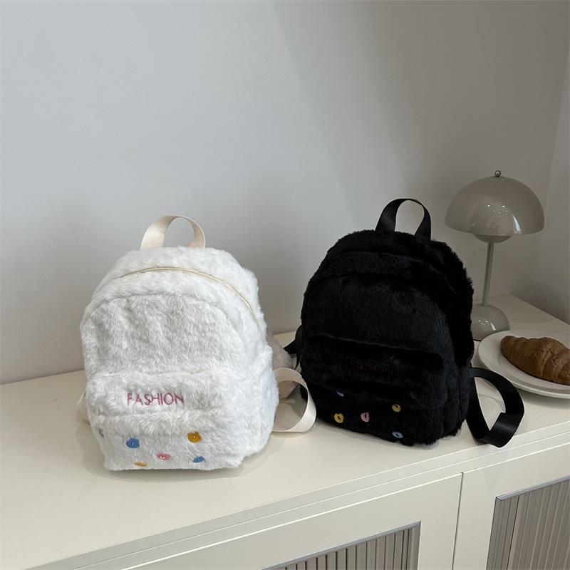 Autumn cute niche design backpack girl personality bag new student fashion portable backpack