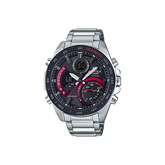 CASIO Men EDIFICE Black Watch ECB-900YDB-1APR Silver/Black