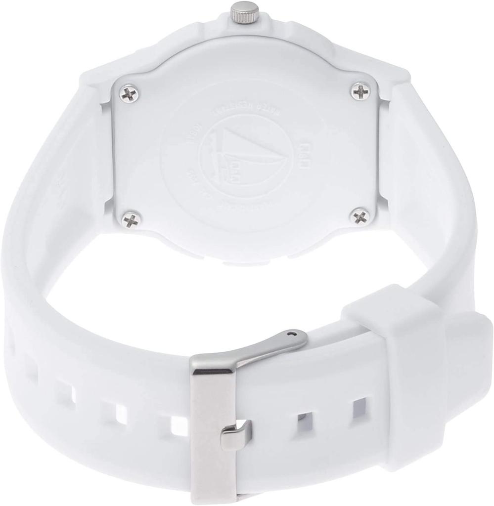 Citizen Analog Waterproof Wristwatch with Urethane White and Gold Q&Q VS06-002 Women's Strap,