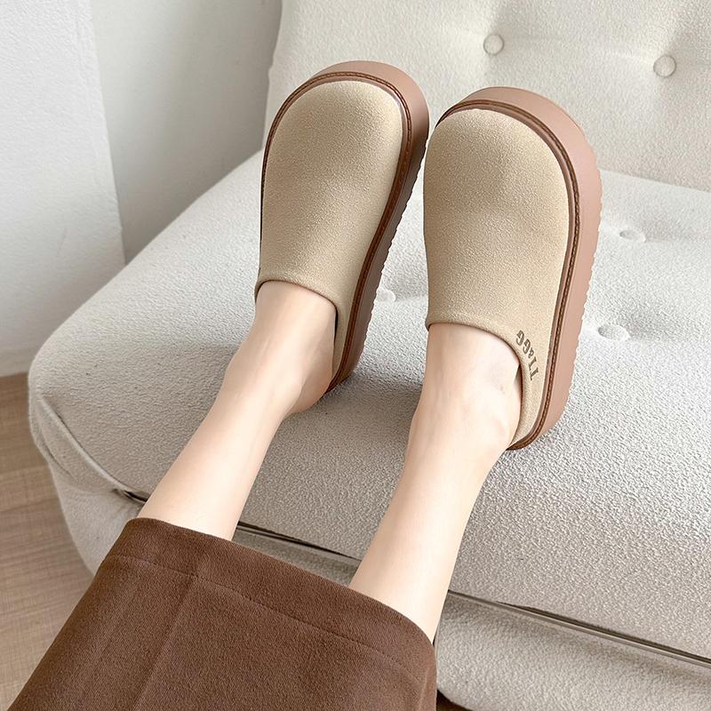 Fashion Nice Winter Women Slippers Ladies Slip on Platform Waterproof Slipper Female Outdoor Nice Shoes Woman Candy Color Shoe