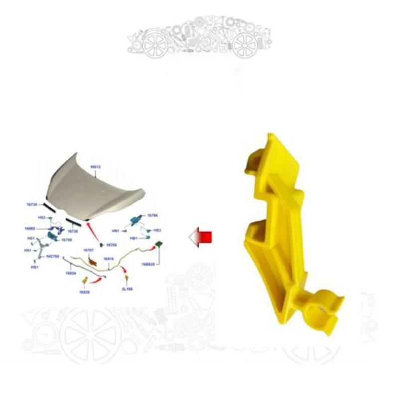 Motorhauben-Stütze Halteclip Halter für Ford für Fiesta für Transit Motorhauben-Stütze Stütze Klemme Halter Verbinden Stützstange