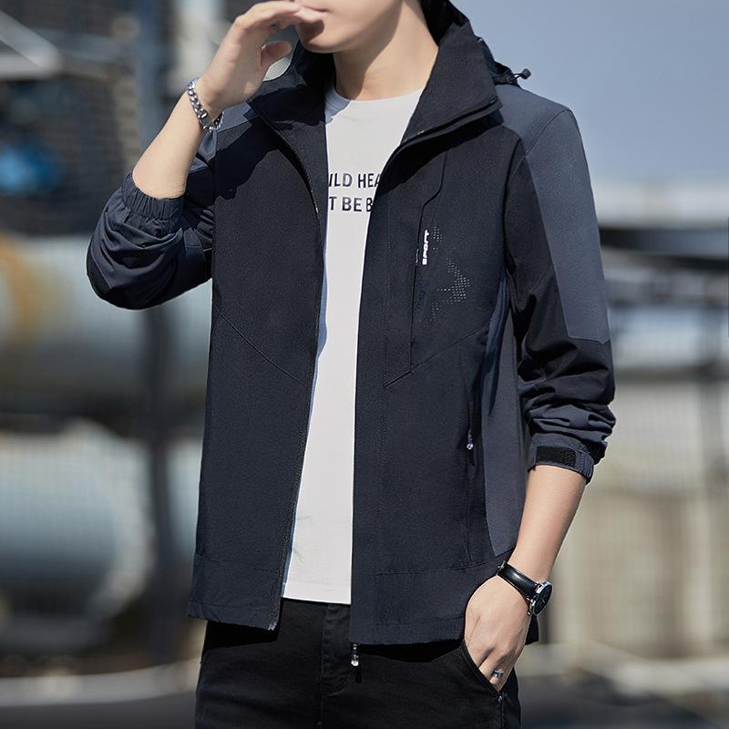 Frühling Neue Freizeitjacke Herren Frühlingstrend Wasserdichte Outdoorjacke Herrenbekleidung