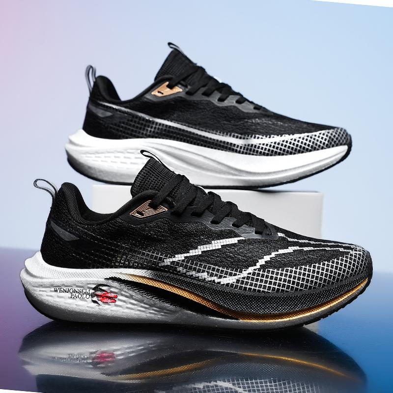 New style pro Running shoes Men's shoes Racing Breathable shock-absorbing carbon plate ultralight student sports shoes
