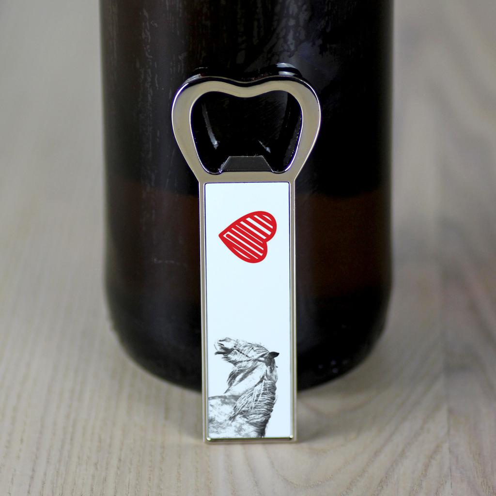 Shire – Bottle opener with a horse, personalized fridge magnet bottle opener | Art-Dog