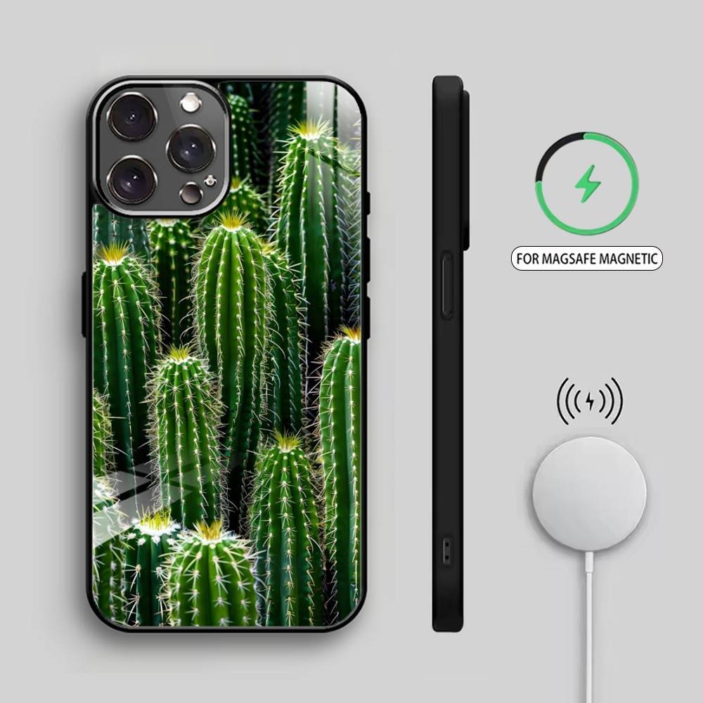 G-Green P-Plants    Phone Case For iPhone17,16,15,14,13,12,11 Plus,Pro Max Magnetic For Magsafe Wireless Charging iPhone12