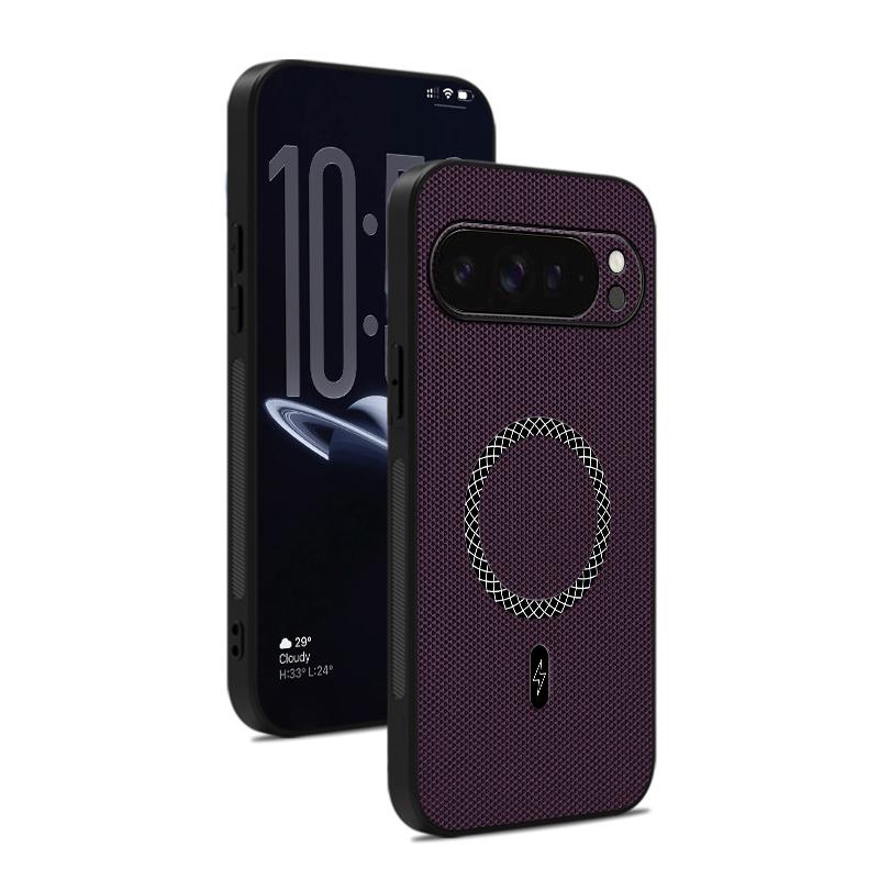 For Google Pixel 7 Lens Guard Magnetic Phone Case For Google Pixel 7 Pro 7A Leather Texture Wireless Charging Protector Cover