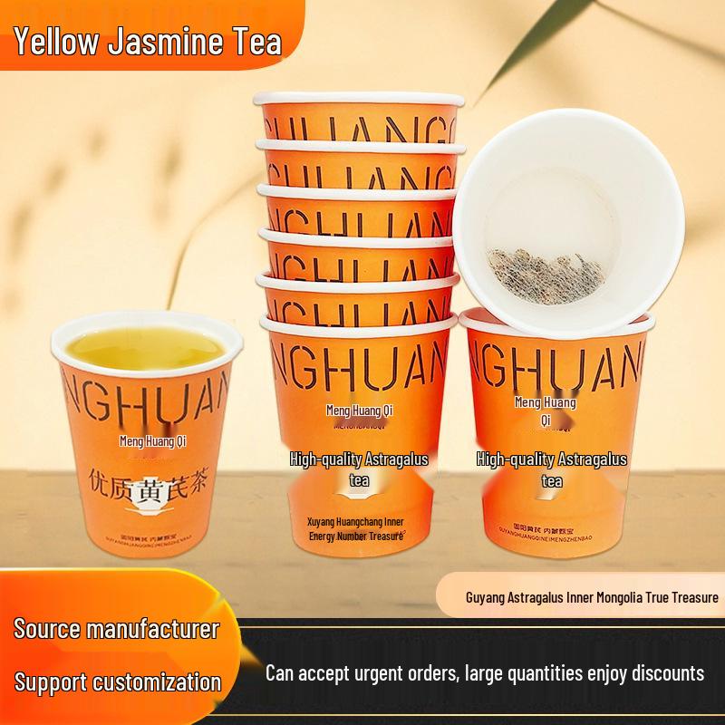 Astragalus Jasmine Tea Cup with Built-in Tea Bag for Meetings and Commercial Use