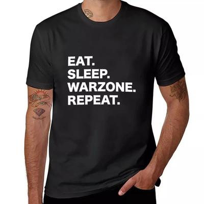 Eat. Sleep. Warzone. Repeat. T-Shirt Summer Clothes Cute Clothes T Shirts for Men Graphic
