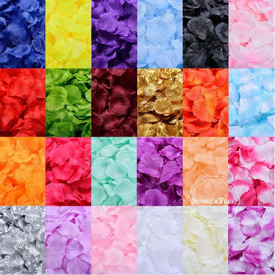 100pcs/pack Silk Rose Petals Table Confetti Artificial Flower Baby Shower Crafts Wedding Supplies Party Venue Decor 5