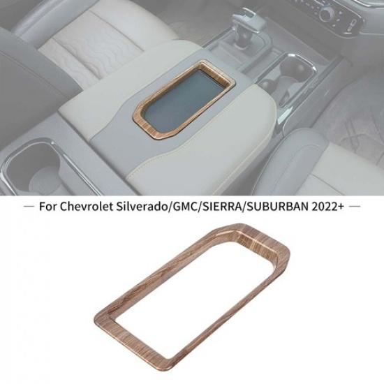 Декоративная накладка на слот крышки подлокотника с текстурой дерева для Chevy Silverado / Sierra +