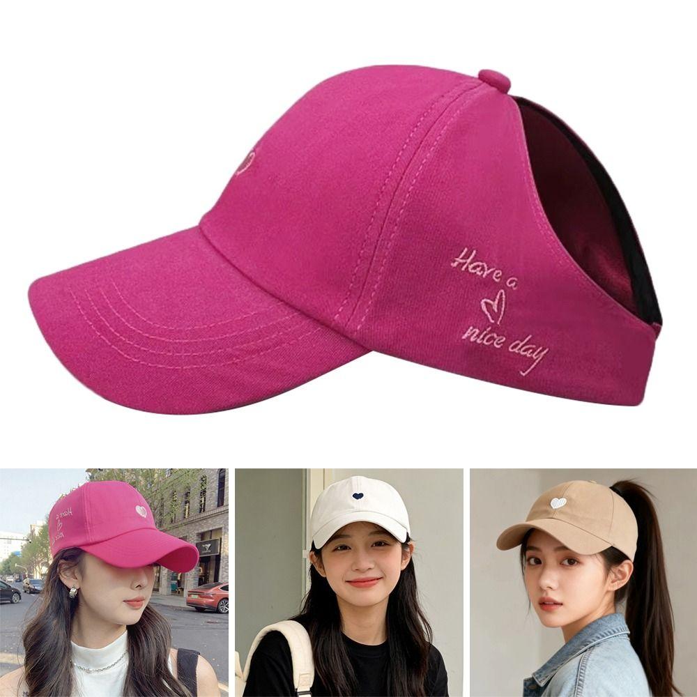 Sweet Summer Baseball Cap Love Heart Peaked Caps Fashion Sun Hat  Women Girls